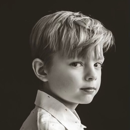 The picture of Josh Duhamel and Fergie's son Axl Jack Duhamel.